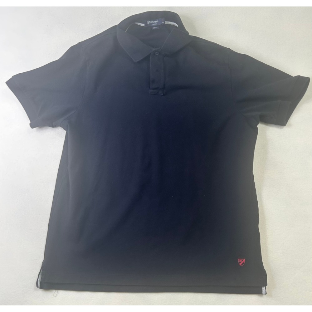 Cremieux Classics Mens Large Navy Blue Short Sleeve Pique Polo Shirt GS61